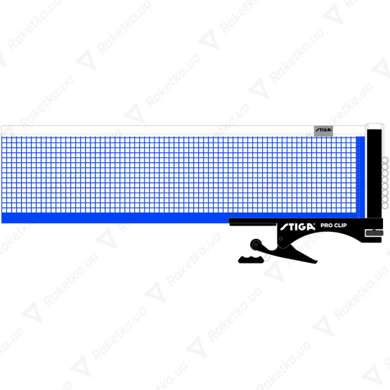 Stiga Pro Clip Table Tennis Net & Post