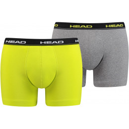 Трусы Head Basic Boxer 2P Lime/Grey