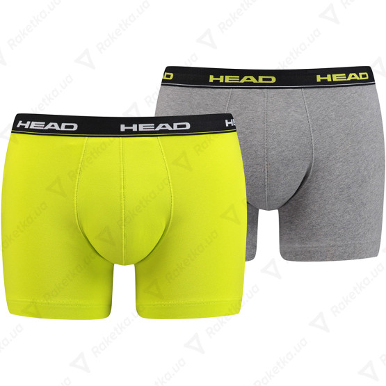  Head Basic Boxer 2P Lime/Grey