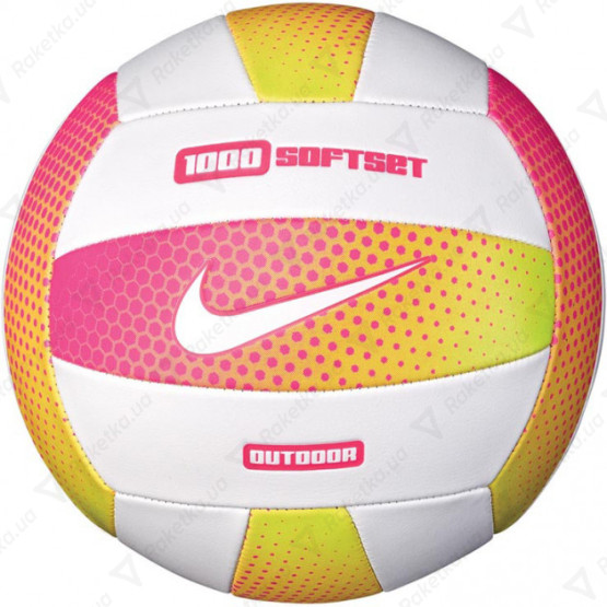 Nike 1000 Softset Outdoor Volleyball 18P Hyper Pink/White/Hyper Pink/White Size 5