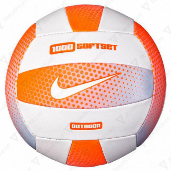 Nike 1000 Softset Outdoor Volleyball 18P Cone/White/Cone/White Size 5