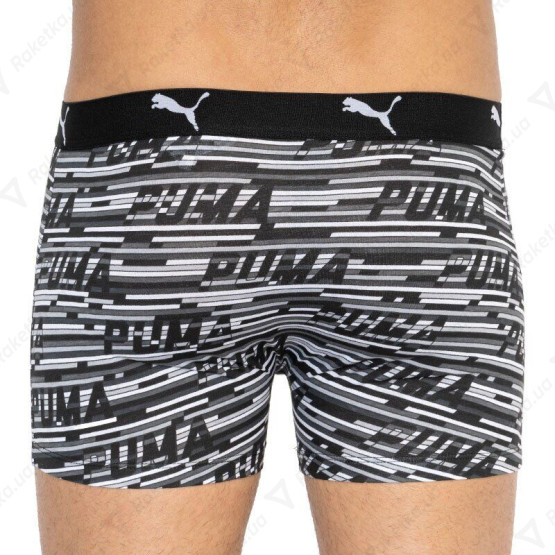 Puma Logo AOP Boxer 2-pack Gray/White/Black