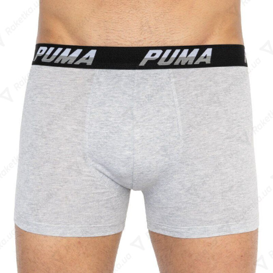 Puma Logo AOP Boxer 2-pack Gray/White/Black