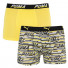 Puma Logo AOP Boxer 2-pack Yellow/Gray