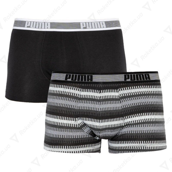 Puma Worldhood Stripe Trunk 2-pack Black/Gray/White