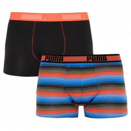 Трусы Puma Worldhood Stripe Trunk 2-pack Black/Red/Blue