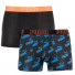 Puma Big Logo AOP Boxer 2-pack Black/Blue