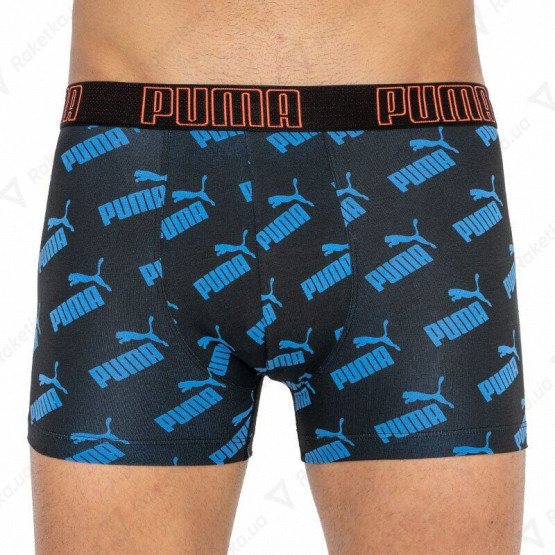 Puma Big Logo AOP Boxer 2-pack Black/Blue