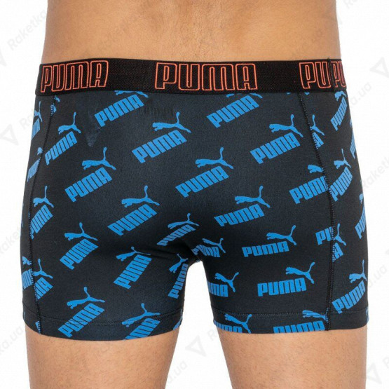 Puma Big Logo AOP Boxer 2-pack Black/Blue