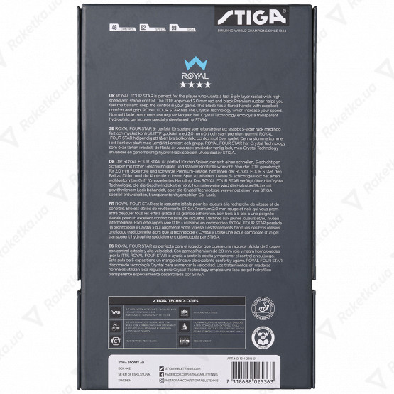 Stiga Royal Crystal 4-Star