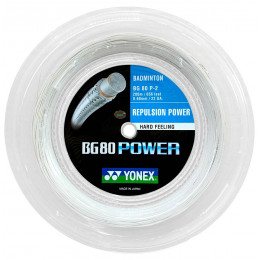 Струны Yonex BG80 Power White (200m)