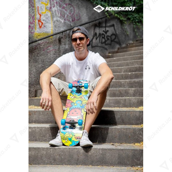 Skateboard Slider 31" Monsters Black/Multicolor