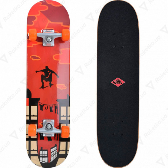 Schildkrot Skateboard Kicker 31 Red Parkour Black/Red