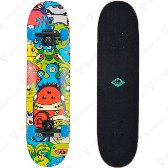 Skateboard Slider 31" Monsters Black/Multicolor