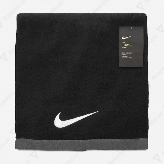 Nike Fundamental Towel Medium Black/White 36x80см