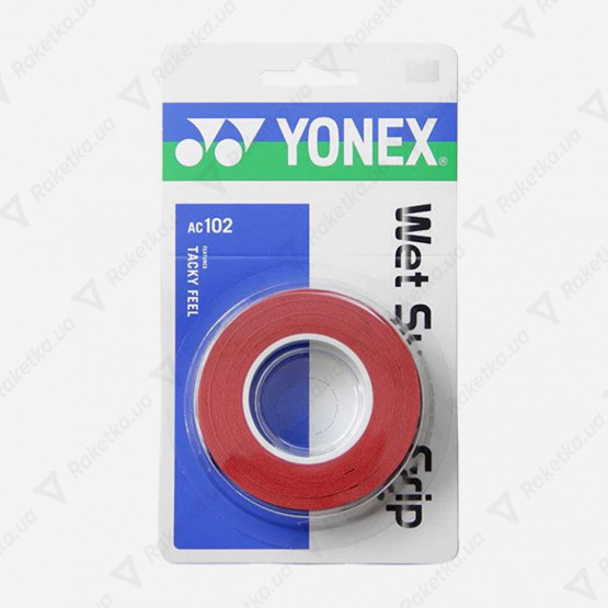 Yonex AC102-3 Super Grap Wine Red 3pcs