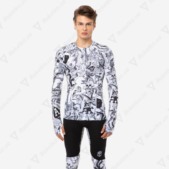 Hydrogen Printed Second Skin Tee LS R00622-009