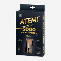 Ракетки для настольного тенниса Atemi 5000 Pro Balsa Carbon Eco-Line