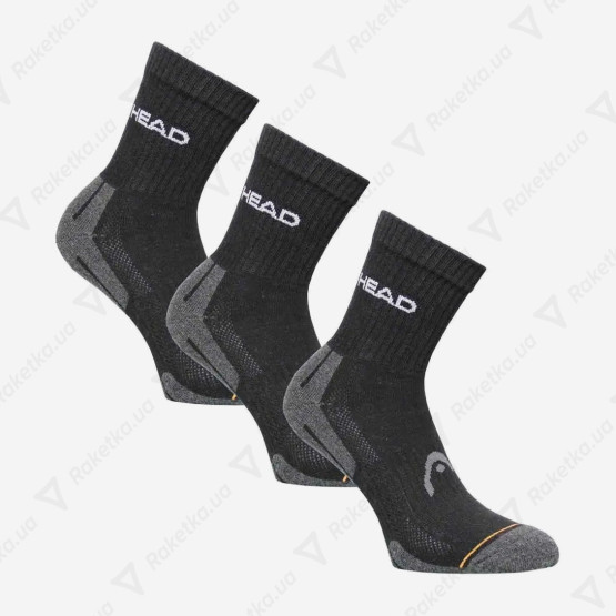 Head Performance Short  Crew 3P Grey/Black 741019001-200 (3 пары)