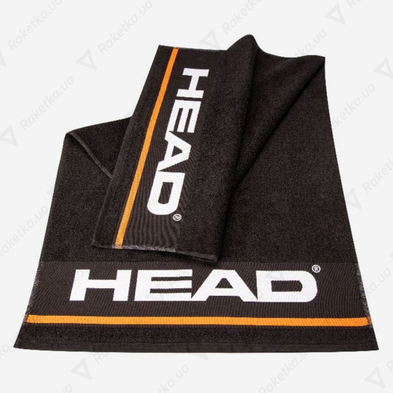 Head Towel Black S 50x100cm