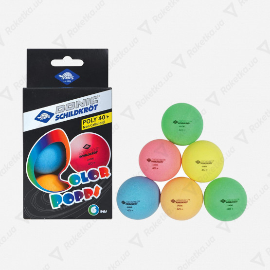 Donic Color Popps Poly 40+ 6pcs