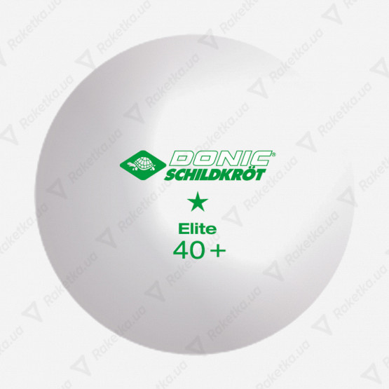 Donic Elite 1* 40+ White 6pcs