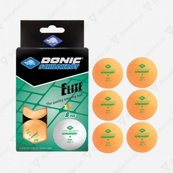 Donic Elite 1* 40+ Orange 6pcs