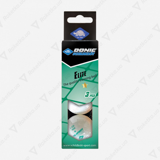 Donic Elite 1* White 3pcs