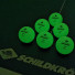 Donic Glow in the Dark Poly 40+ 6pcs