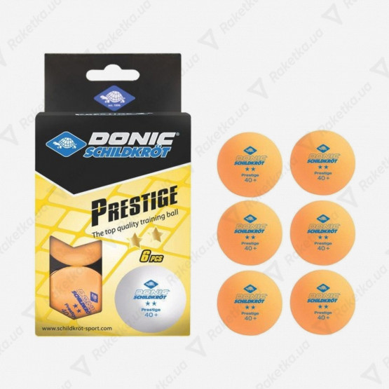 Donic Prestige 2* 40+ Orange 6pcs
