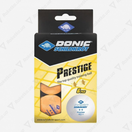 Donic Prestige 2* 40+ Orange 6pcs