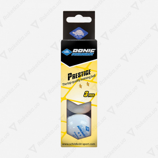 Donic Prestige 2* White 3pcs