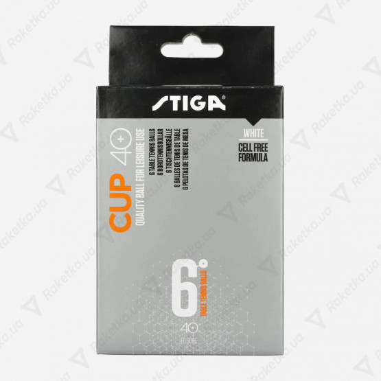 Stiga Ball Cup 40+ ABS 6-pack White