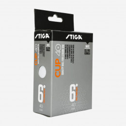 Мячики Stiga Ball Cup 40+ ABS 6-pack White
