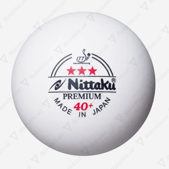 Nittaku Premium 3* ITTF 3pcs