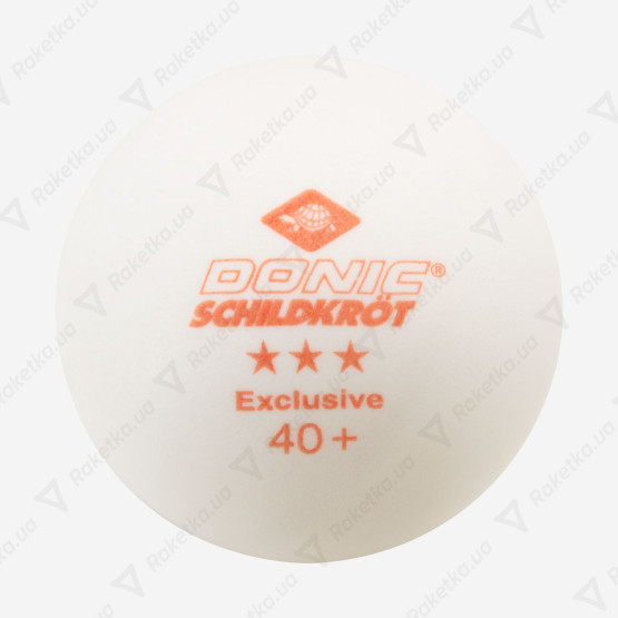 Donic Exclusive 3* 40+ White 6pcs