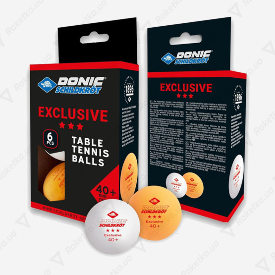 Donic Exclusive 3* 40+ Orange 6pcs