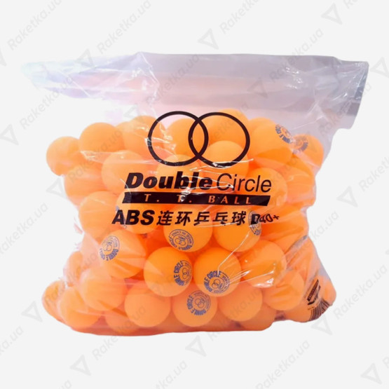 DHS Double Circle Dual 40+ Orange 120pcs