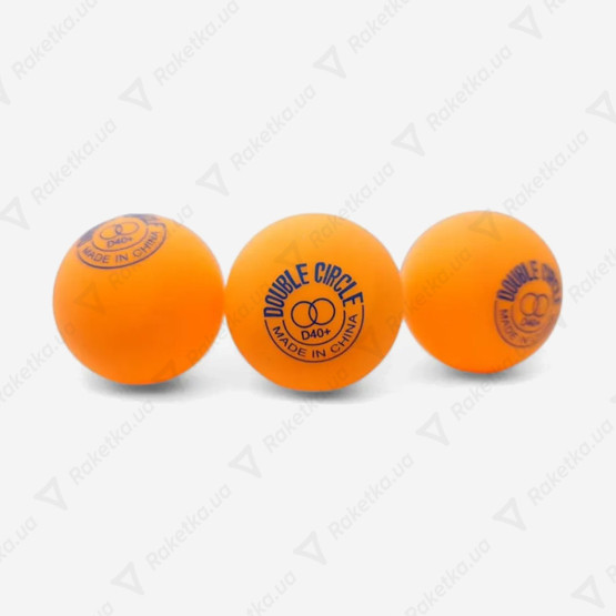 DHS Double Circle Dual 40+ Orange 120pcs