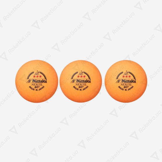 Nittaku Nexcel 40+ 3* ITTF 3pcs