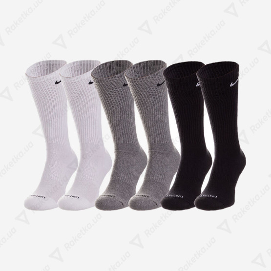 Nike Everyday Cushioned Training Crew Socks 6pcs SX6897-965