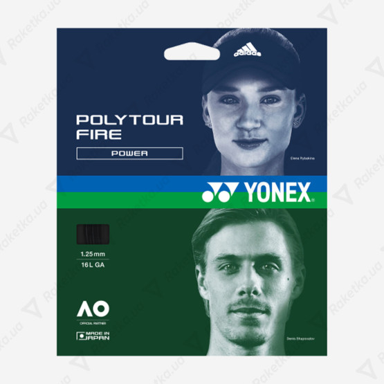 Yonex Poly Tour Fire Black 12,2m (размотка)
