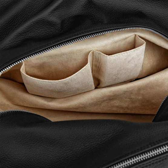 Cork Padel Leather Thermobag Black/Silver