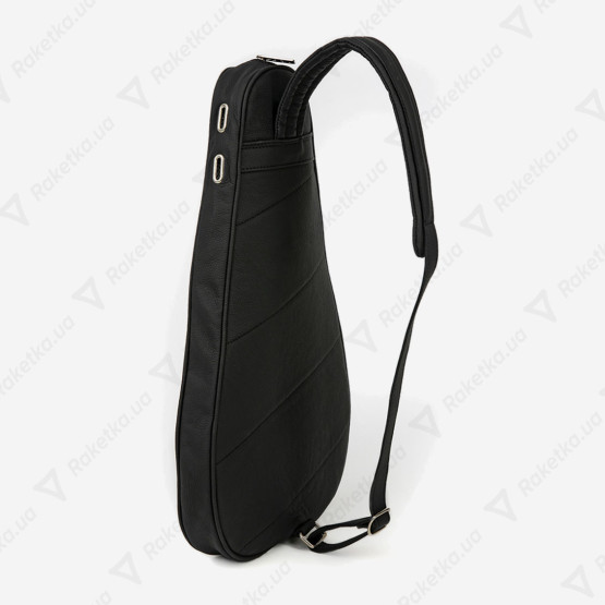 Cork Padel Racket Leather Cover Black
