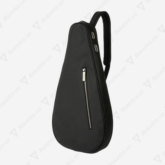 Cork Padel Racket Leather Cover Black
