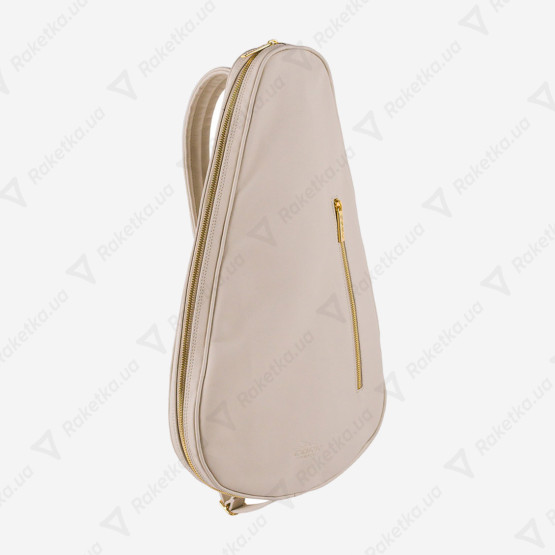 Cork Padel Racket Leather Cover White