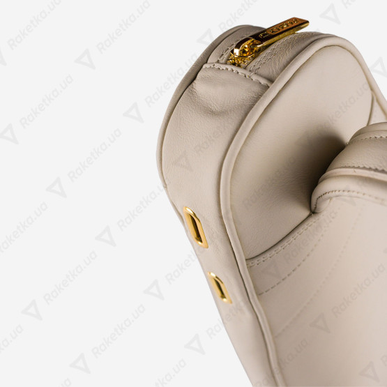 Cork Padel Racket Leather Cover White