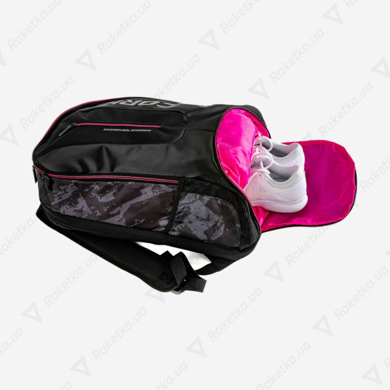 Cork Padel Backpack Black/Fuchsia