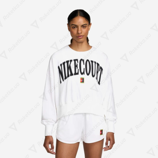 Nike Court Heritage Oversized Crew-Neck Graphic Tennis FQ2242-100
