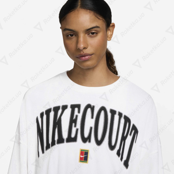 Nike Court Heritage Oversized Crew-Neck Graphic Tennis FQ2242-100